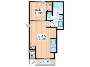 ユーアイ・ハイツ池田Ⅱの物件間取画像